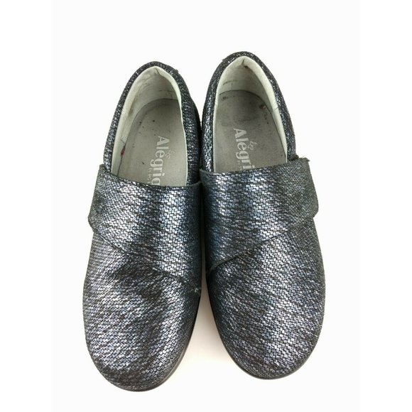 Alegria Size 36 W 6-6.5 W Blue Metallic Hook Loop - Picture 4 of 11